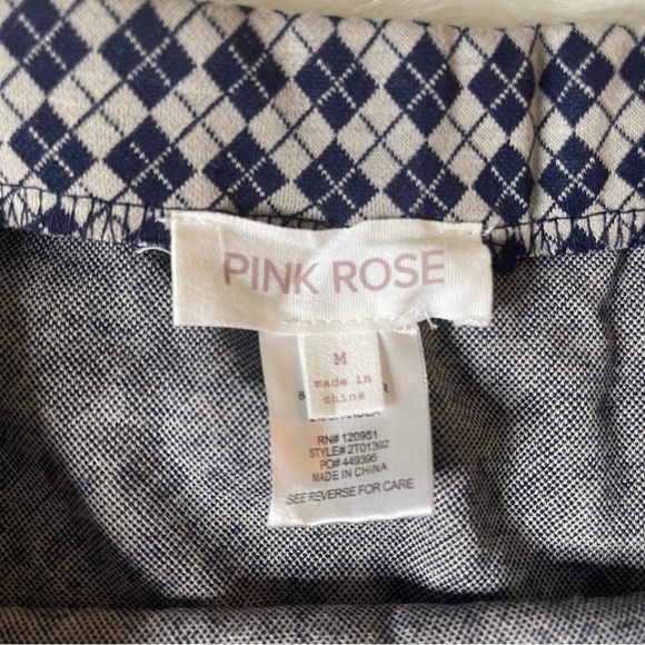 SOLD Navy Plaid Skirt + Top Set - Picture 8 of 10